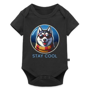 Cool Husky Shades - Baby Premium short-sleeve bodysuit - black - Front