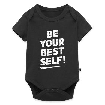Be Your Best Version Motivation - Baby Premium short-sleeve bodysuit - black - Front