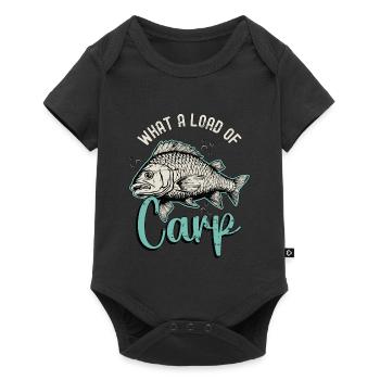 Pêche à la carpe Quelle est la charge du matériel de pêche à la carpe - Body à manches courtes Premium Bébé - noir - Devant