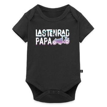 Cargo Bike Dad Retro Bike Cargobike - Baby Premium short-sleeve bodysuit - black - Front