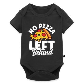 No Pizza Left Behind - Baby Premium Kurzarmbody - Schwarz - Vorne