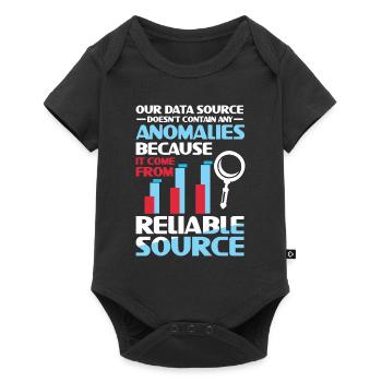 Our Data Source Doesn't Contain Any Anomalies - Baby Premium Kurzarmbody - Schwarz - Vorne