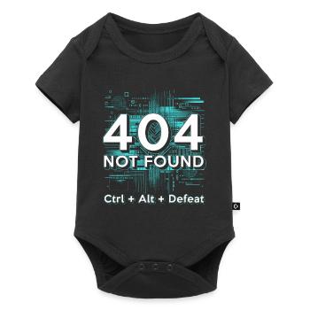 Ingénieur en robotique 404 introuvable CTRL+Alt+Défaite - Body à manches courtes Premium Bébé - noir - Devant