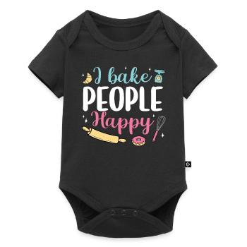 Baker Bakery Bakery Baking Gift - Baby Premium short-sleeve bodysuit - black - Front