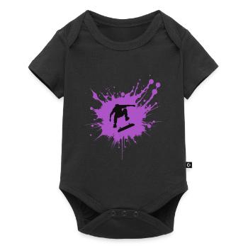 Splash Skateboard Dynamics - Baby Premium short-sleeve bodysuit - black - Front