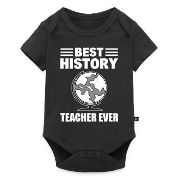 Best History Teacher Geschichtslehrer - Baby Premium Kurzarmbody - Schwarz - Vorne