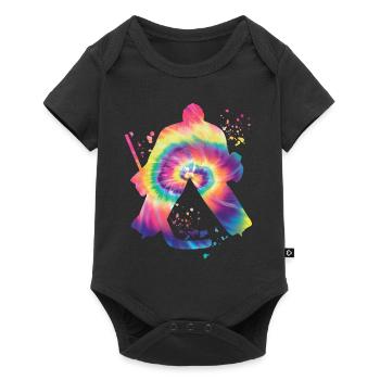 Eishockeyspieler Jungen Eishockey - Baby Premium Kurzarmbody - Schwarz - Vorne