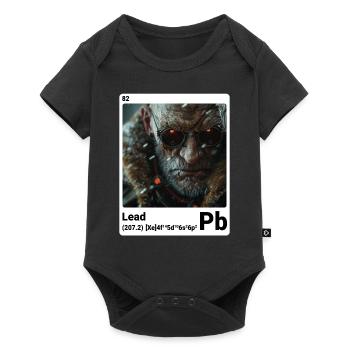 AI am Lead (at) Mode periodictable nerdig style - Baby Premium Kurzarmbody - Schwarz - Vorne