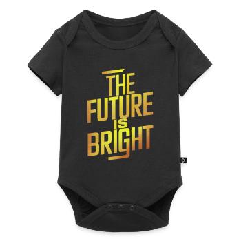 Die Zukunft Ist Strahlend Motivation - Baby Premium Kurzarmbody - Schwarz - Vorne