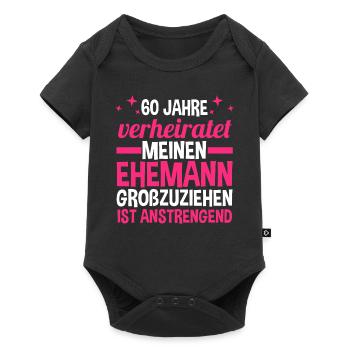 Ehe Diamantene Hochzeit 60 Jahre Verheiratet Hochz - Baby Premium Kurzarmbody - Schwarz - Vorne