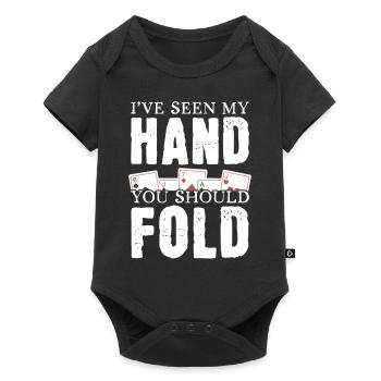 Ich habe meine Hand gesehen Du solltest aussteigen - Baby Premium Kurzarmbody - Schwarz - Vorne