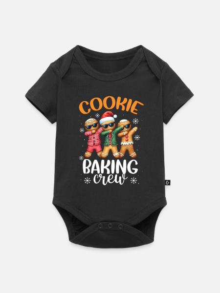 Bäcker Bäckerein Backwaren Backen Geschenk - Baby Premium Kurzarmbody - Schwarz
