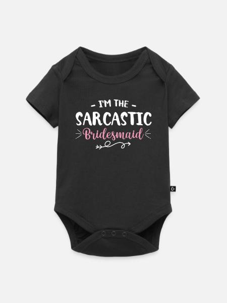 Junggesellin - Baby Premium Kurzarmbody - Schwarz