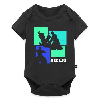 Cadeau d’arts martiaux d’Aïkido - Body à manches courtes Premium Bébé - noir - Devant