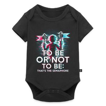 Robotics Engineer It's The Semaphore - Baby Premium short-sleeve bodysuit - black - Front