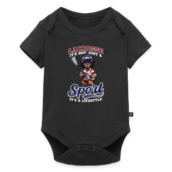 4th Of July Lacrosse Not Just A Sport - Baby Premium short-sleeve bodysuit - black - Front