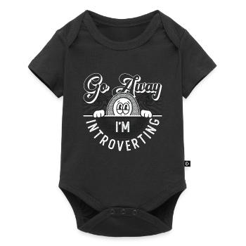 Introverti Va-t’en Je suis introverti Personne timide - Body à manches courtes Premium Bébé - noir - Devant