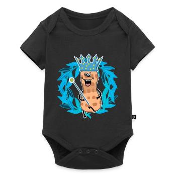 Cacahuètes Royales Cacahuètes Noix Prince Royal - Body à manches courtes Premium Bébé - noir - Devant