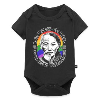 Borderless Genders: LGBTQIA+ Diversity Shirt - Baby Premium short-sleeve bodysuit - black - Front