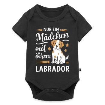 Labrador Dog Dogs - Baby Premium short-sleeve bodysuit - black - Front