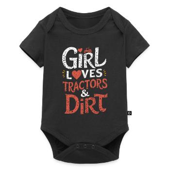 Tracteur tirant Tracteur Tracteur Tracteur Ferme Électrique - Body à manches courtes Premium Bébé - noir - Devant