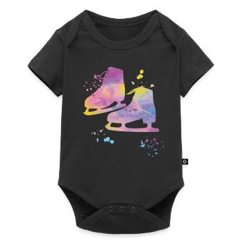 Figure Skater Ice Skating Figure Skating - Baby Premium short-sleeve bodysuit - black - Front
