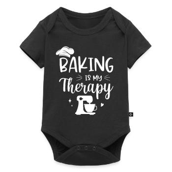 Baker boulangerie boulangerie pâtisserie cadeau - Body à manches courtes Premium Bébé - noir - Devant