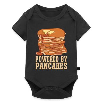 Pancake Breakfast Syrup Food Funny - Baby Premium short-sleeve bodysuit - black - Front