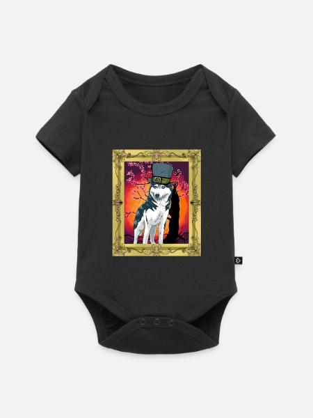 Mittelalter Wehrwolf Werhrwölfe Wolf Wölfe - Baby Premium Kurzarmbody - Schwarz