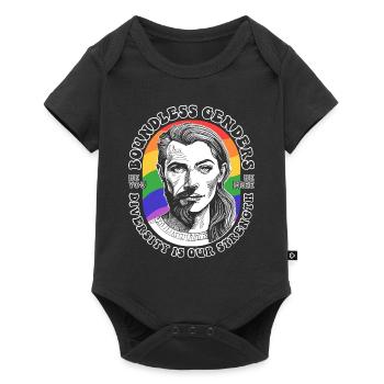 Diversity Shirt: LGBTQ and limitless strength. - Baby Premium short-sleeve bodysuit - black - Front