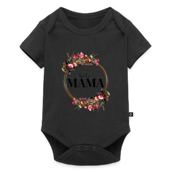 Beste Mama - Baby Premium Kurzarmbody - Schwarz - Vorne