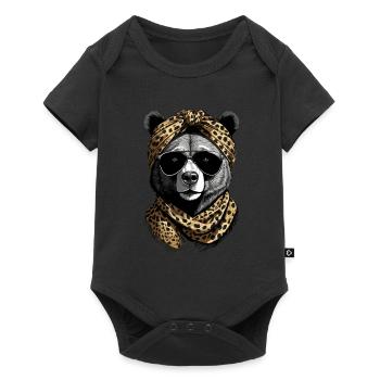 Drôle Maman Ours Mère Ours Pour Les Amoureux Des Ours - Body à manches courtes Premium Bébé - noir - Devant