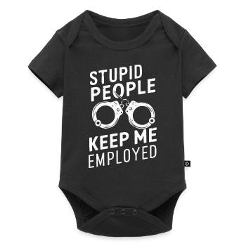Correctional officer Guard Correctional officer - Baby Premium short-sleeve bodysuit - black - Front