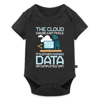 Cloud Can Be A Bit Fickle Raining Rata - Baby Premium Kurzarmbody - Schwarz - Vorne