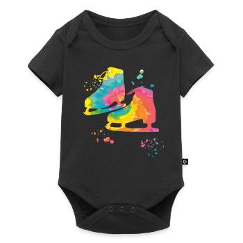 Eiskunstläufer Schlittschuhlaufen Eiskunstlauf - Baby Premium short-sleeve bodysuit - black - Front