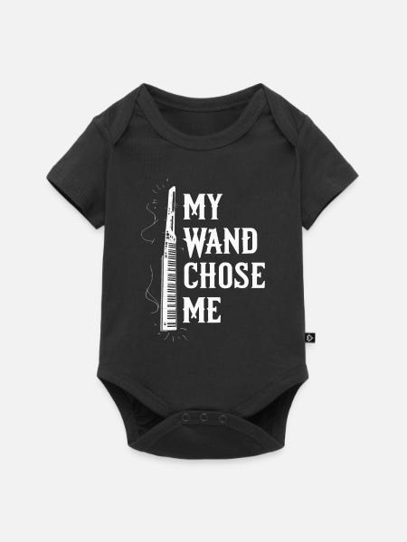 Keytar Keyboard Geschenk - Baby Premium Kurzarmbody - Schwarz