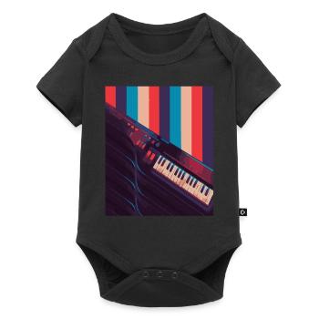 Clavier Keytar Cadeau - Body à manches courtes Premium Bébé - noir - Devant