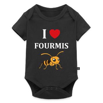 Humour fourmis - Body à manches courtes Premium Bébé - noir - Devant