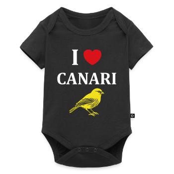 Humour Canari - Body à manches courtes Premium Bébé - noir - Devant