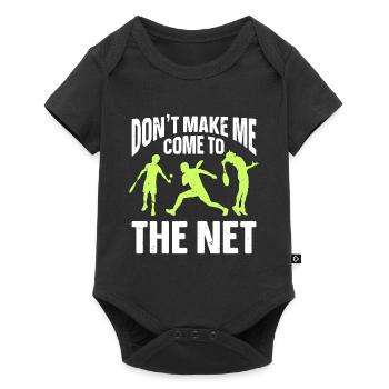 Tennis Art Retired Tennis Player Racket - Baby Premium short-sleeve bodysuit - black - Front