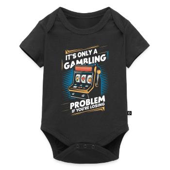 Casino Jeux de hasard Casino Las Vegas Joueurs - Body à manches courtes Premium Bébé - noir - Devant