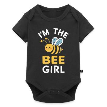 honey bee, beekeeper, bee, bee - Baby Premium short-sleeve bodysuit - black - Front