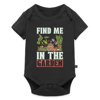 Gardener Find Me In The Garden Planting Lover - Baby Premium short-sleeve bodysuit - black - Front