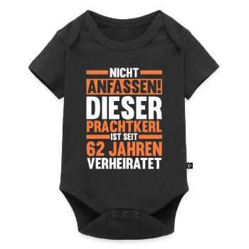 Ehe Aquarium Hochzeit 62 Jahre Verheiratet Hochzei - Baby Premium Kurzarmbody - Schwarz - Vorne