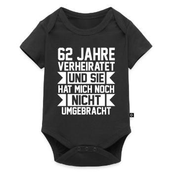 Marriage Aquarium Wedding 62 Years Married Wedding - Baby Premium short-sleeve bodysuit - black - Front