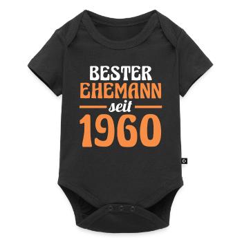 Valentinstag Bester Ehemann Seit 1960 - Baby Premium Kurzarmbody - Schwarz - Vorne