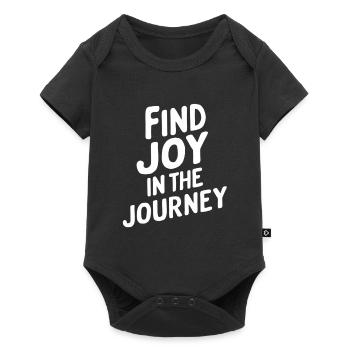 Find joy on your way - Baby Premium short-sleeve bodysuit - black - Front