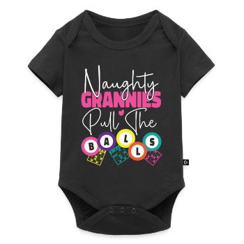 Bingo Player Grandma Naughty - Baby Premium Kurzarmbody - Schwarz - Vorne