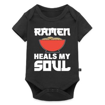 Ramen-Liebhaber Food-Vlogger - Baby Premium Kurzarmbody - Schwarz - Vorne
