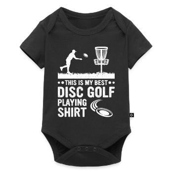This is my best disc golf playing shirt Disc Golf - Baby Premium short-sleeve bodysuit - black - Front